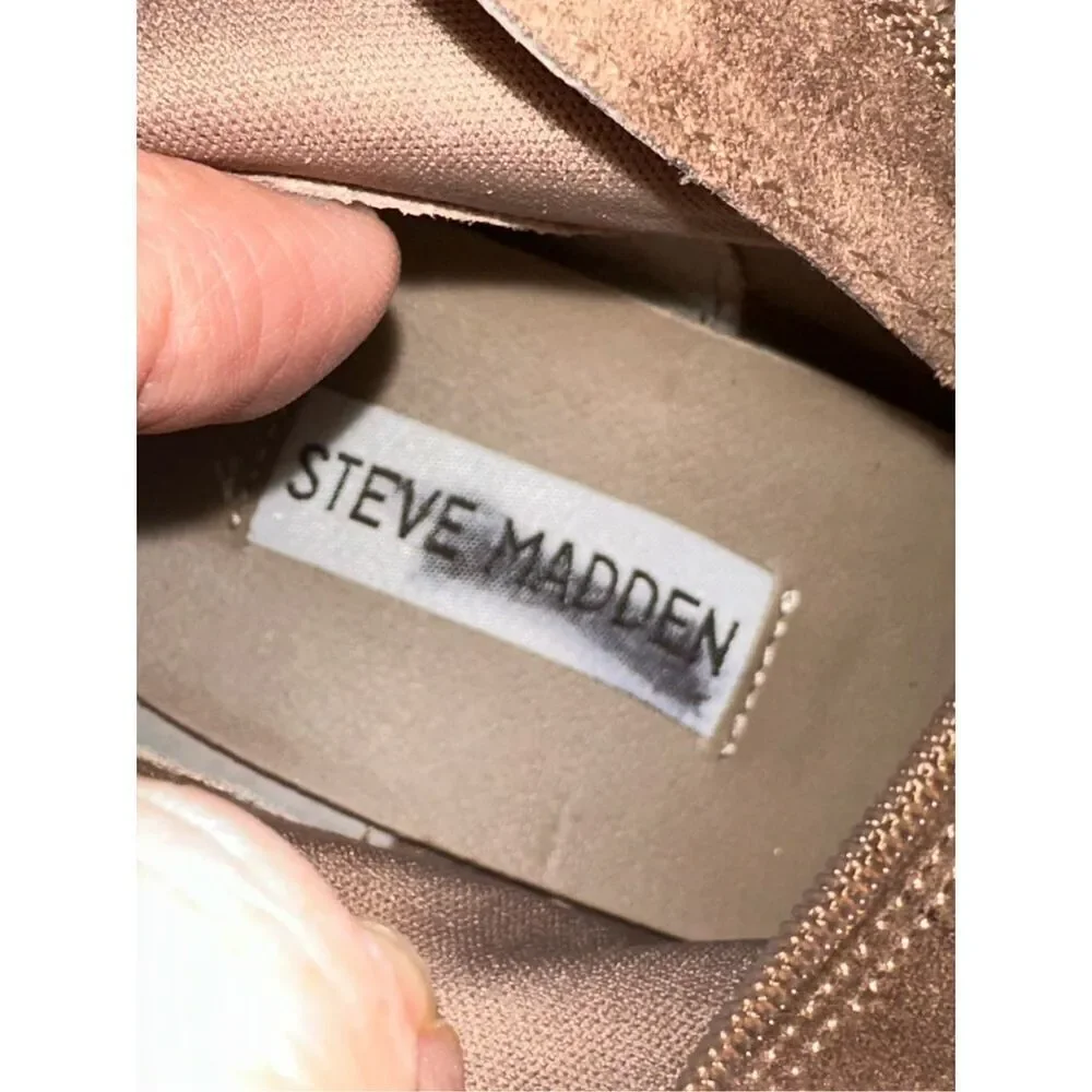 NWOT Steve Madden Brinkly tall heeled boots 11 tan